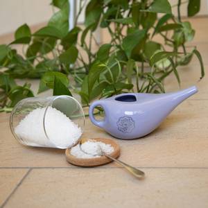Bilde av Ceramic Neti pot with Mandala lilac